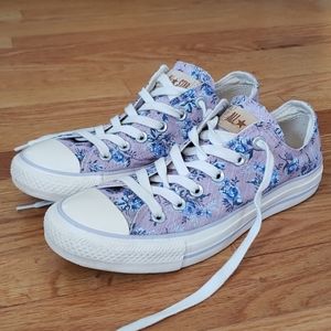 Purple Floral Converse All ⭐ Star